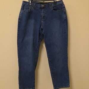 Venezia Women's Medium-Dark Blue Straight High Rise Jeans Size 16